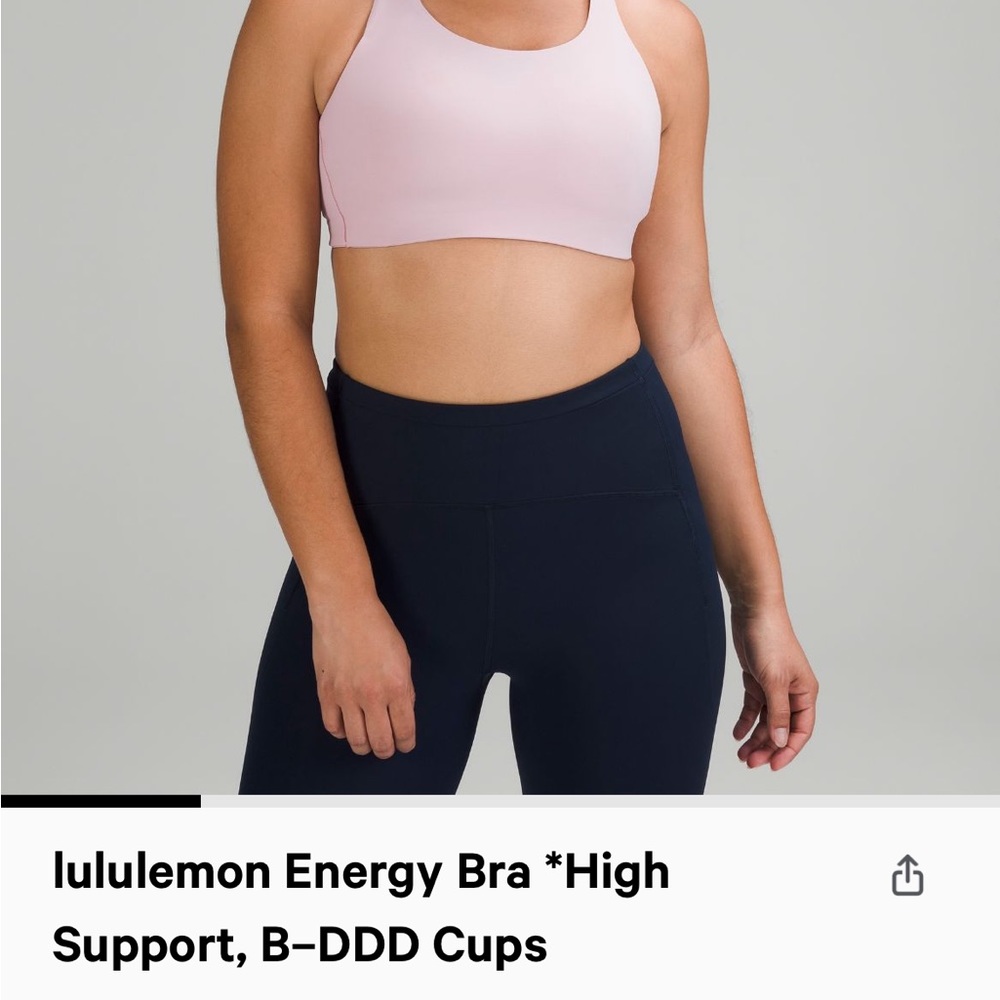 Lululemon athletica Pink Crossback Sports Bra 36C